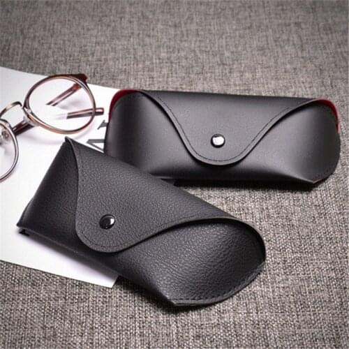 Oulylan Black Glasses Cases Men Women Fashion Fiber Leather Sunglasses High Quality Box Eyeglasses Unisex Durable Storage Box