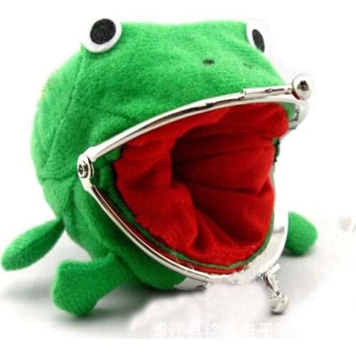Childrens Mini Wallet Cartoon Animal Frog Style Plus Velvet Fashion Cute Coin Purse Party Favors New Year Xmas Gifts for Kids