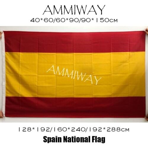 AMMIWAY Single or Double Sided Spanish Spain Civil National Band Flags and Banners Large ESP ES Espana Country Custom Flags