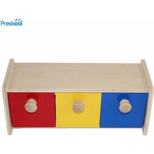 Montessori Infant Kids Toy Baby Wood Colorful Drawer Box Learning Educational Preschool Training Brinquedos Juguets 24 months