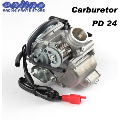 PD24J 24mm carb Electric Carburetor for Gy6 100cc 125cc 150cc 200cc Engine motorcycle ATV Go Kart Moped and Scooter dirrt bike