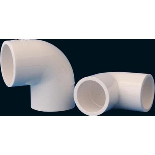 20/25/32/40/50/63/75/90/110/160mm PVC 90 Degree Right Angle Elbow Two-way Fitting Tube Joint Pipe Water Pipe Connector