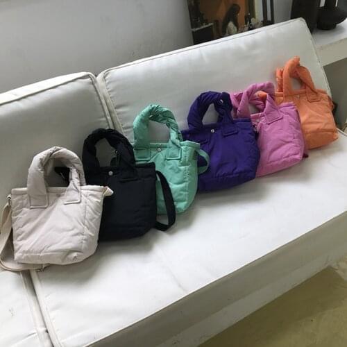 Fashion Women Big Capacity Shoulder Bags Handbags Luxury Soft Cotton Messenger Bag Lady Small Flap Purse Shopping Bag