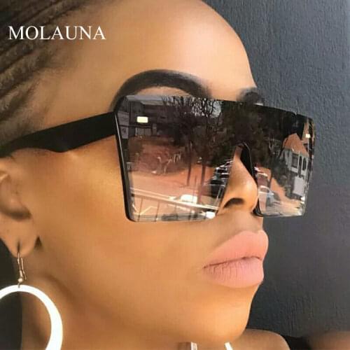 MOLAUNA Women's Sunglasses Transparent Glasses
