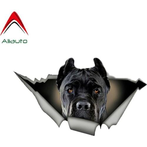 Aliauto Pet Car Sticker Black Cane Corso Automobiles Accessories Vinyl Decal for Octavia Gti Skoda Honda Hyundai I30,14cm*9cm