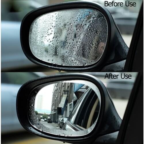 2pcs Waterproof Mirror Film Sticker for Car Rearview Mirror Rainproof Anti-Fog Rain-Proof Car Stickers HD Clear PET Decal