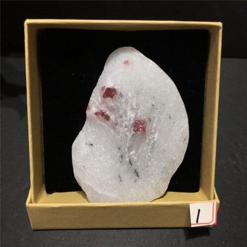 Natural red speckled spinel crystal raw mineral specimen home decoration gemstone