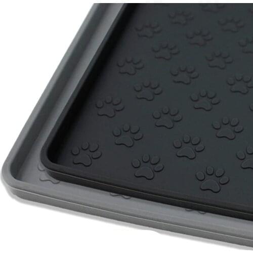 Non-slip Pet Placemat Quality Waterproof Pet Mat for cat Color Silicone Pet Bowl Pad Prevent Food and Water Overflow Feeding Mat