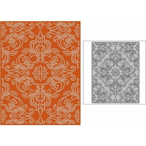 New Folk Art Lace Plate Craft Embossing Mold 2021 Metal Cutting Dies for DIY Decorative Scrapbooking Album Card Making No Stamps