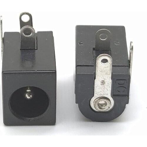 New DC Power Jack 2.1mm Barrel-Type PCB Mount 100PCS