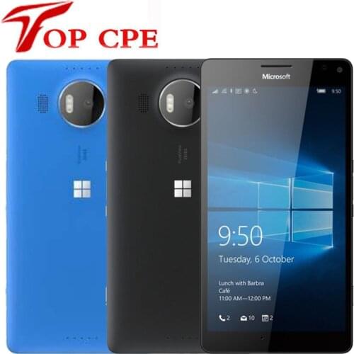 Original Unlocked nokia Microsoft Lumia 950 XL single Dual Sim Windows 950XL Mobile Phone LTE 4G 5.7inch 20MP 3GB RAM 32GB ROM