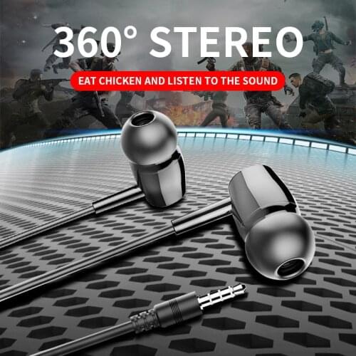 Applicable to Apple Android Smartphone Universal Line Control Mobile Phone Headset Gift Earphones In-Ear with Cable