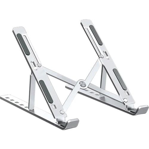 Laptop Stand Rack X Style Multi-Angle Adjustable Foldable Aluminum Alloy Office Desktop Notebook Holder Desk For 7-15 Inch PC