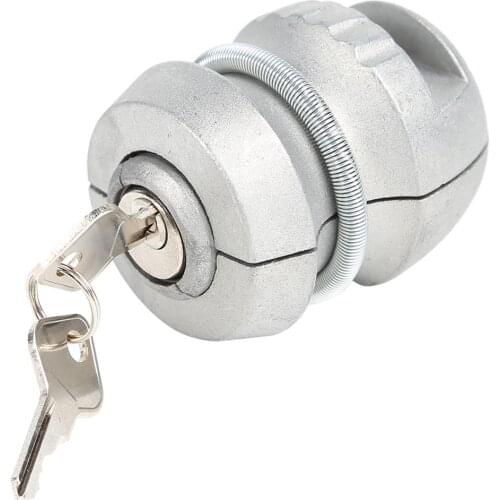 Anti-Theft Trailer Parts Hitch Lock Excellent Durable Zinc Alloy Process Ball Lock Coupling Tow Caravan 65x50x50mm VODOOL Brand