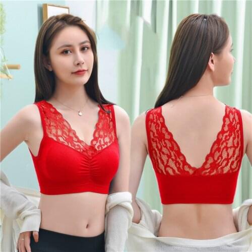 Plus Size Bras For Women Plus Size Seamless Bra Breathable Underwear Wireless Beauty Back Pad Push Up Lingerie Bra 100KG