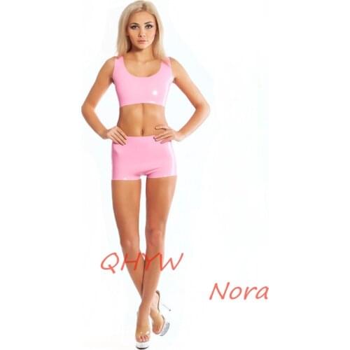 Sexy Latex Underwear Bras&Shorts Briefs Handmade Women Short Exotic Rubber Underwear Women Panties&Bras