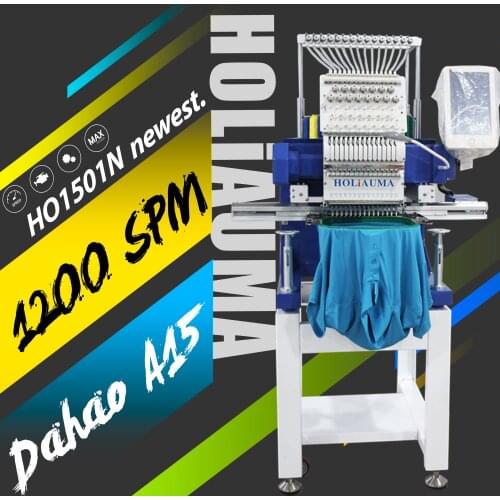 China 10 years service! 1 2 4 6 8 head embroidery machine DAHAO computer high quality like tajima cap flat 3D garment bag