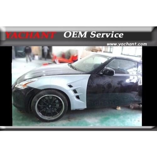 Car-Styling FRP Fiber Glass Front Fender Body Kit Fit For 2009-2016 370Z Z34 JP Style Front Fender