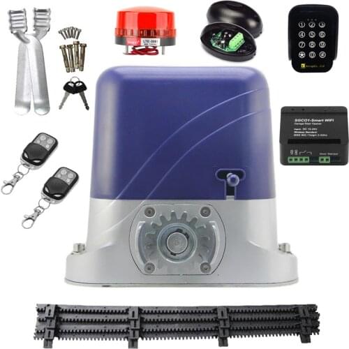 Heavy Automatic sliding gate opener slide gate for 2600 lbs 1300kg door gate with 4M nylon rack move Gate WiFi control optional