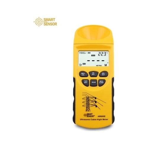 Smart Sensor Ultrasonic Cable Height Meter AR600E LCD display