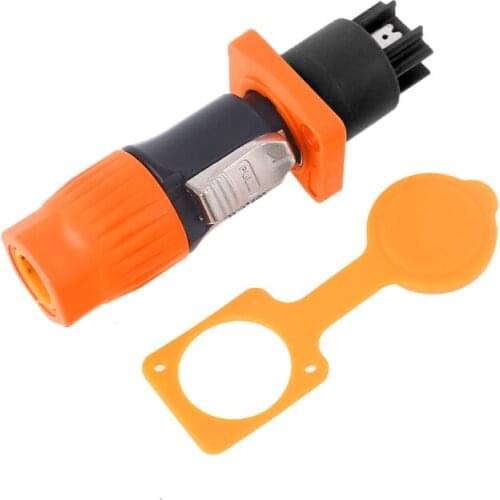 High-power Waterproof Powercon Connector Aviation Plug Flame-retardant 20A Three-core Power Plug Industrial Power Connector