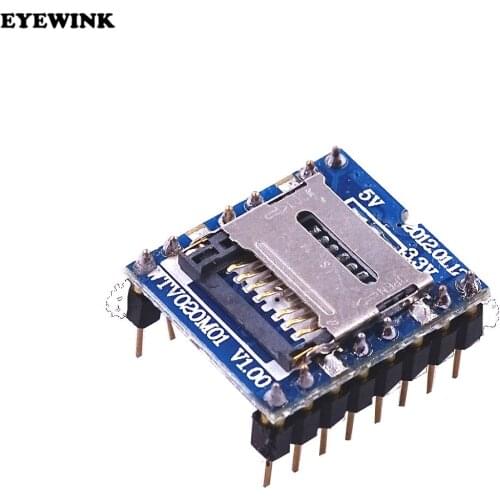 1PCS/LOT WTV020 WTV020-SD WTV020SD-20SS Mini SD Card MP3 Sound Module For PIC WTV020-SD-16P