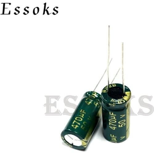 10pcs Electrolytic Capacitor 50V470UF 50V 470UF 10X17 10X20 mm High Frequency Low ESR Aluminum Capacitors