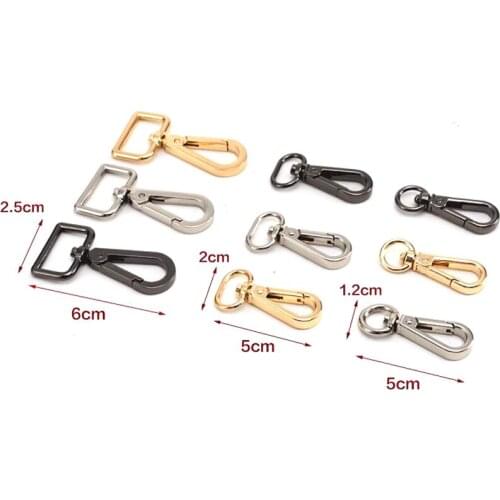 10pcs Handbag Purse Shoulder Strap Belt Clasp Swivel Lobster Leather Bag Clip Trigger Buckle Snap Hook