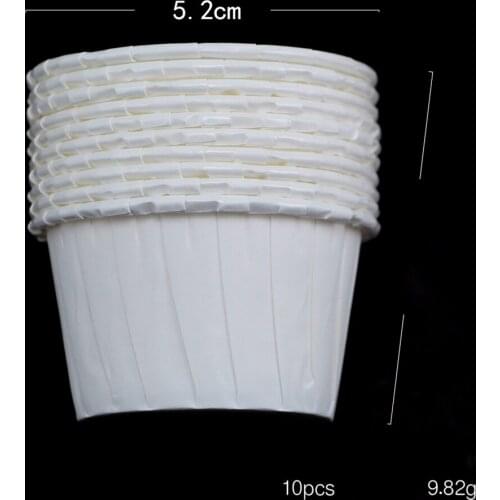 100x White Disposable Hard Beans Wax Beads Melting Bowl Containers for Waxing Hair Remover Pot Warmer - Keep Warmer Clean