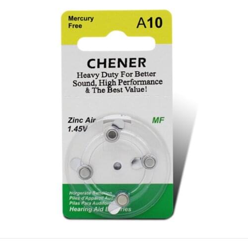 12x 10A 10A P10 PR70 Hearing Aid Battery High Power Zinc Air Button Battery