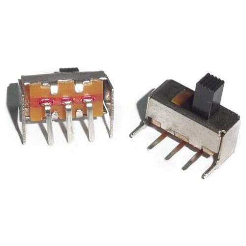 20PCS 1P2T 2 Position Vertical Slide Switch 3 Pin SS12F23
