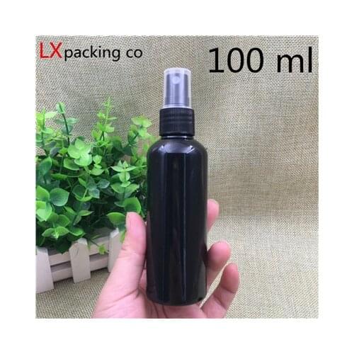 30 Pcs 50 60 100 Ml Black Plastic Spray Bottles Atomizer Container Vaporizer Weed Liquid Free Shipping Jars For Cosmetics E