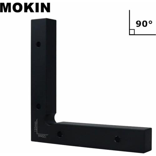 90 Degree Positioning Squares 120*120mm Aluminium Alloy L Block Square Right Angle Protractor Carpentry Woodworking Tools
