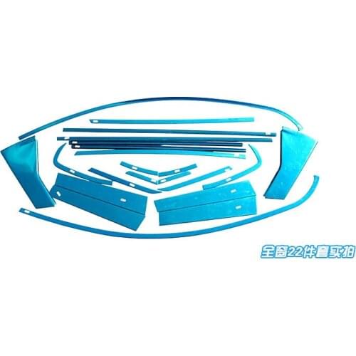 Car Protector Stainless Steel 22PCS Full Window Frame Trim Cover For Nissan Qashqai 2007-2012 2011 2010