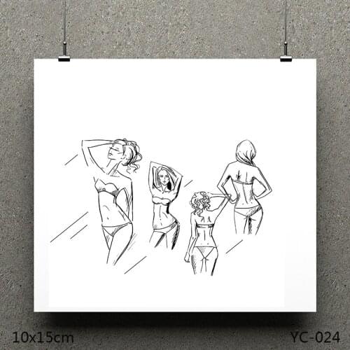 AZSG Beach beauty Clear Stamps/seal for DIY Scrapbooking/Card Making/Photo Album Decoration Supplies