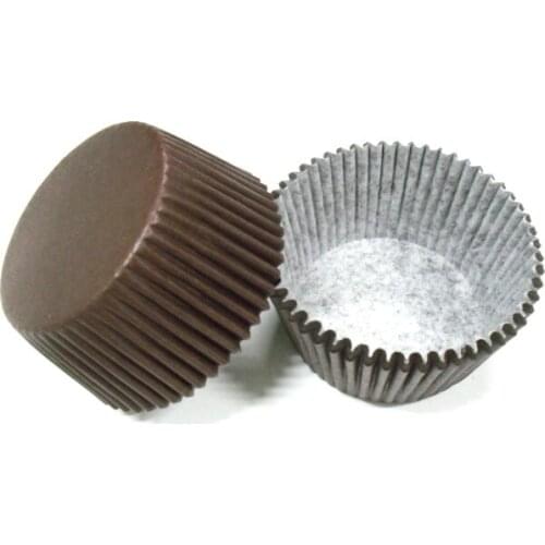 Free Shipping 100pcs Coffee Brown Plain Color Paper Cake Cup Liners Baking Cup Muffin Kitchen tool Cupcake Cases