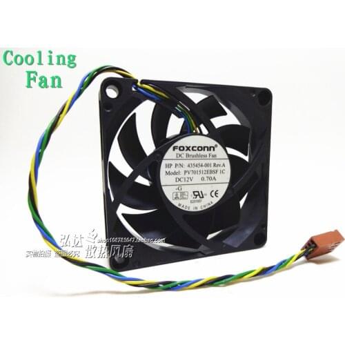 Free Delivery.1C 12V 0.70A 7CM PV701512EBSF 7015 4 wire cooling fan