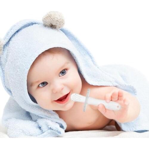 Infant Safety toothbrush stick Silica Gel tooth child chew chew chew chew toy baby tooth care brush