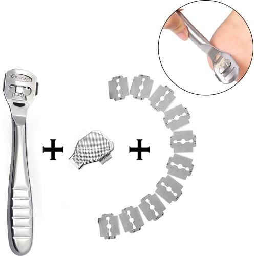 Stainless Steel Foot Shaver Callus Remover Foot Skin Shaver Corn Cuticle Cutter Remover Rasp Pedicure File Foot Dead Skin Shaver