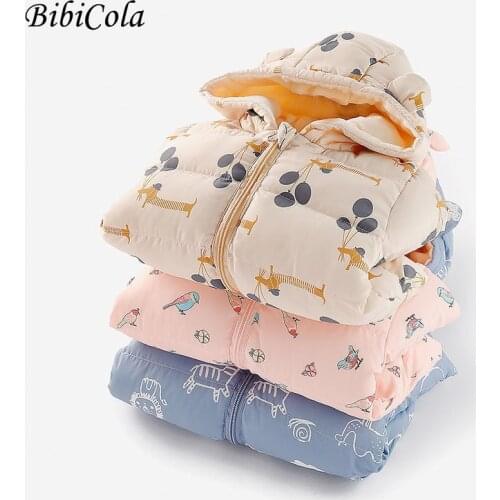 Children Winter Jacket Ultra Light Down Baby Girls Jackets Kids Hooded Outerwear Coat Boys Snowsuit Children Clothing 1-6 Y