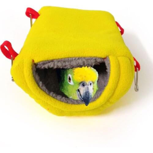 Pet Bird Nest House Parrot Bed Hut Hammock Hanging Cave Snuggle Hideout Sleeping Pouch for Lovebird Finch Cockatoo DropShipping