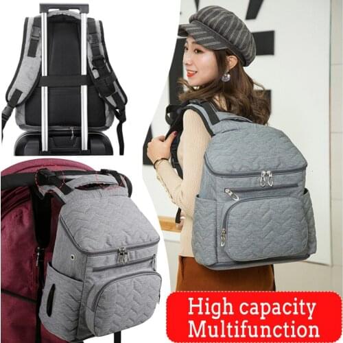 Baby Stroller Travel Bags For Fashion Mom Backpack Mummy Maternity Nappy Bag Multi-function Diaper Bag Organizer Changing Bag