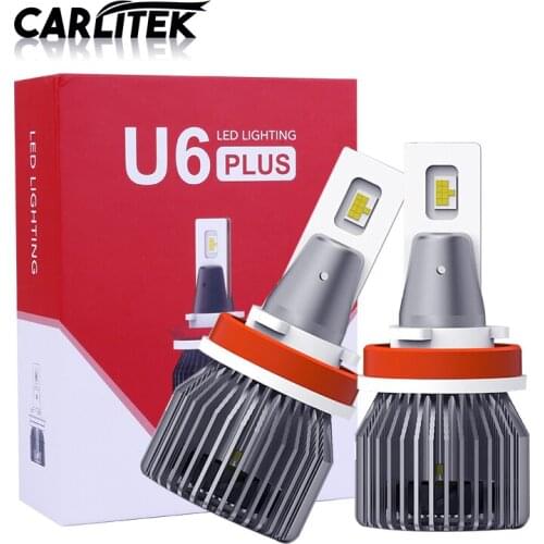 U6PLUS H7 LED Headlight Bulb canbus no error H4 H11 9005 9006 20000LM Nine 45mi chips 6500K 90W lamp Car fog light 12V 24V KQ