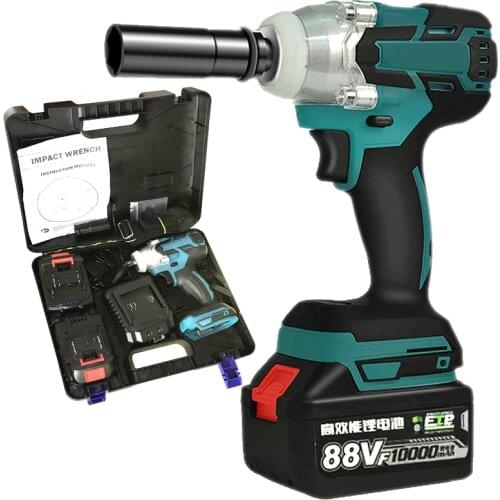 88VF Cordless Impact Wrenches 10000mAh LED Light Waterproof Drilling Power tool Charger Cordless Drill Electric Screwdriver