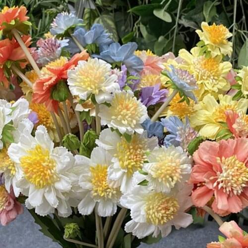 Artificial Flower Non-fading Bright-colored Long Lasting Wide Application Iris Ensata Thunb Fake Flower for Balcony Home Decor