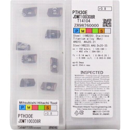 JDMT100308R PTH30E 100% HITACHI Original carbide insert with the best quality 10pcs/lot free shipping