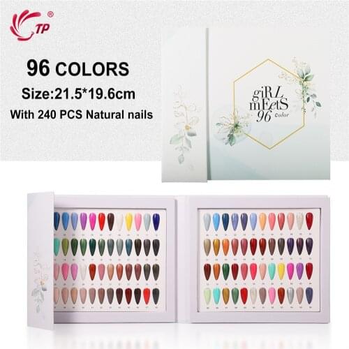Nail Color Card 6 Styles Nail Gel Polish Colors Display Chart Nail Practice Card Design Book Showing Shelf DIY Nail Art