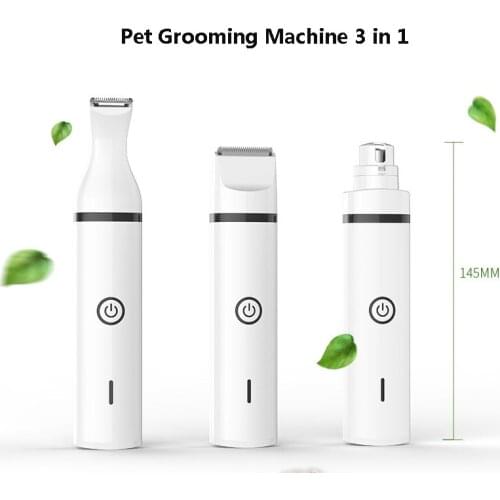 Pet Grooming Kit Rechargeable Pets Clippers Dog Cat Hair Trimmer Paw Nail Grinder Foot Cutter Hair Cutting Machine SZ0002
