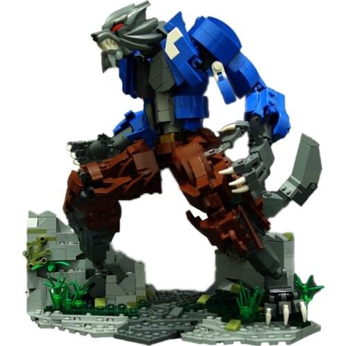 MOC Creative Kids Toy Building Blocks Werewolf Mecha Creator Assembly Model DIY Bricks Set Childrens Toys Birthday Gift