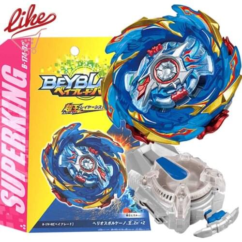 Laike Spinning Top B174-Blue SuperKing Bey with Launcher Spinning Top Toys for Children